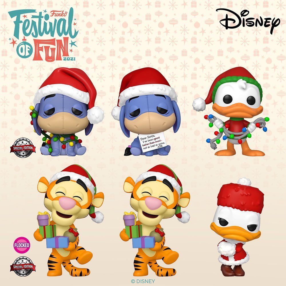 Disney characters in POP ready for Christmas