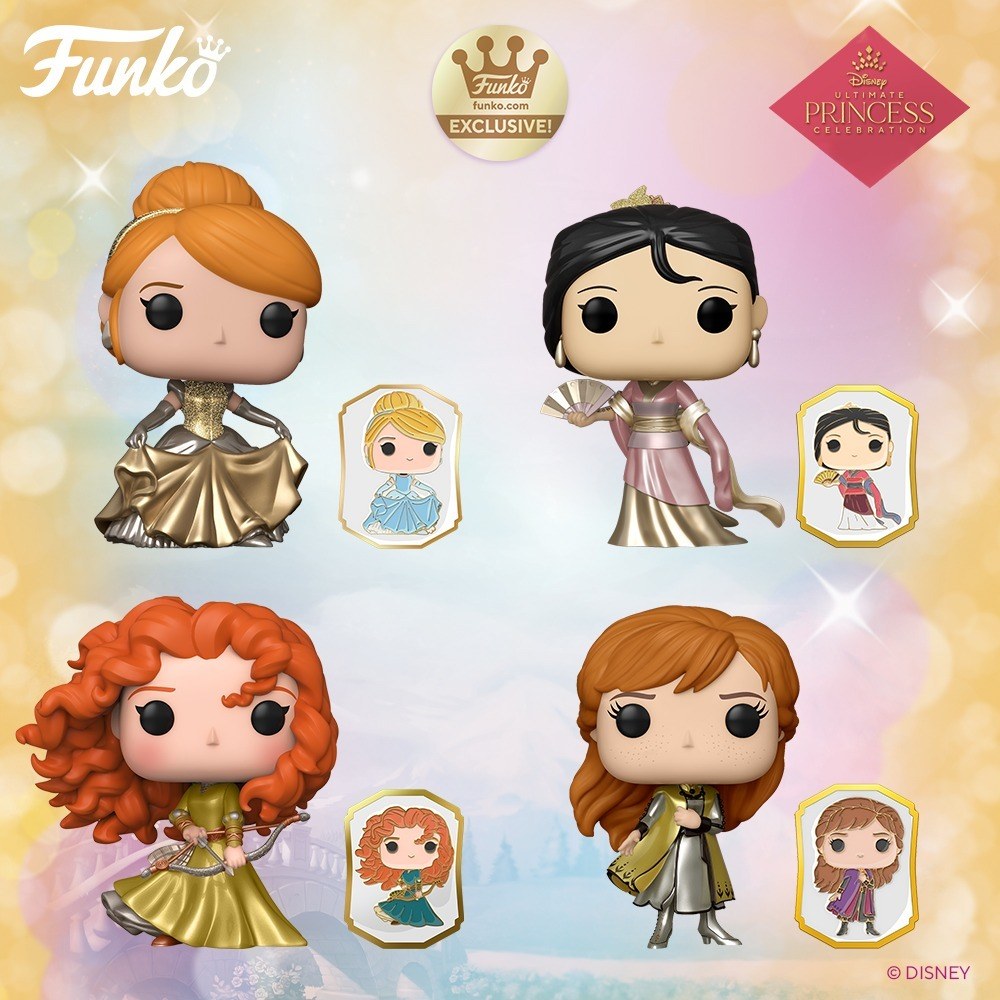 Funko Pop Disney Princess Ultimate 222 Cinderella Gold + Badge