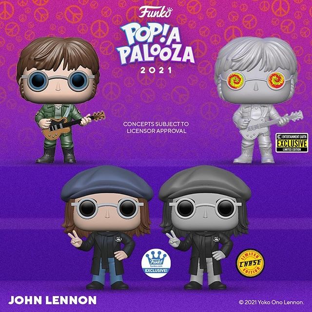 Four new John Lennon Funko POP