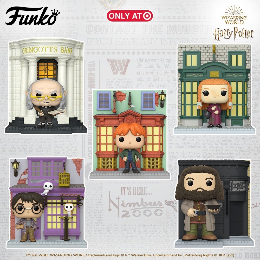 Funko POP! Deluxe: Harry Potter Diagon Alley - The Leaky Cauldron with Hagrid