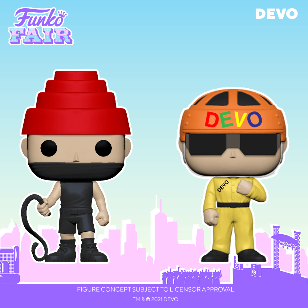 Two Funko POP for Devo’s band