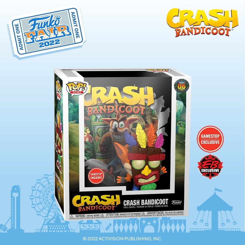 The POP of the Crash Bandicoot game cover