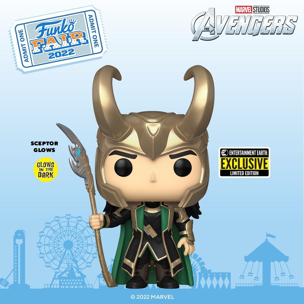 New POP of Loki with the glow-in-the-dark scepter