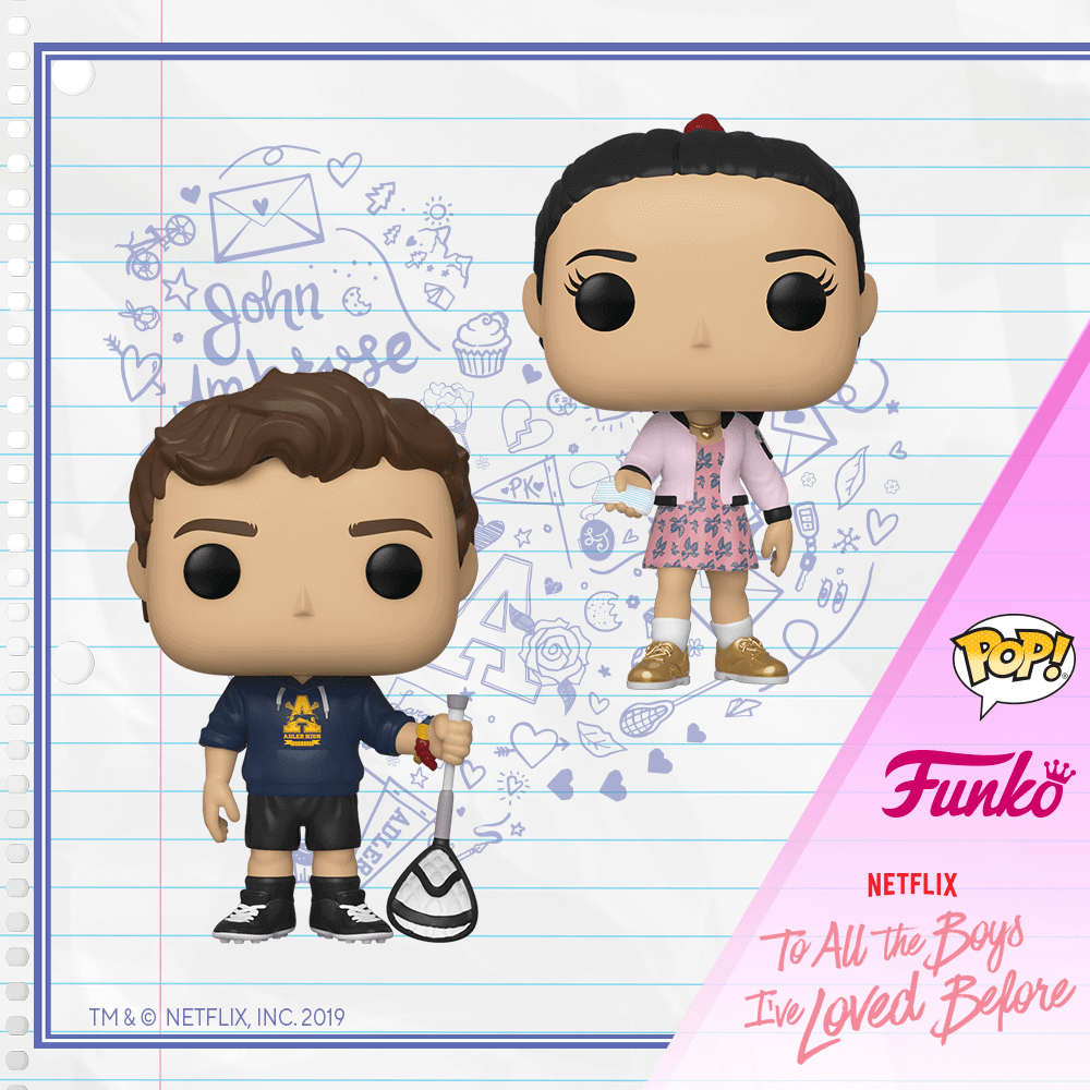 Action figures from the movie To all the Boys I've Loved Before
