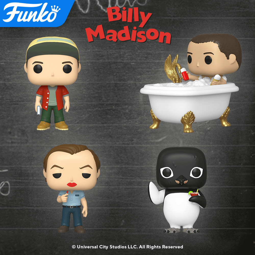 POP action figures from the movie Billy Madison
