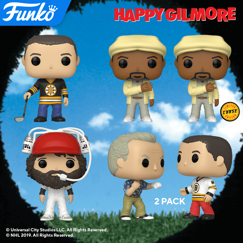 POP figures from the movie Happy Gilmore