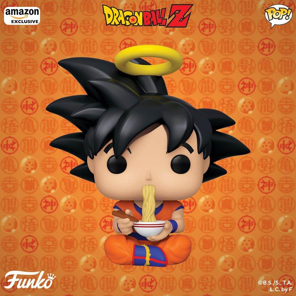 POP DBZ of Goku eating noodles