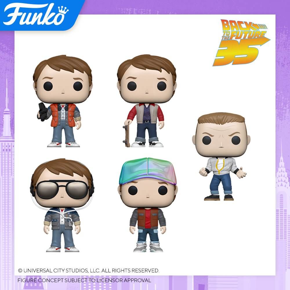 Back to the Future figurines from the New York Toy Fair 2020