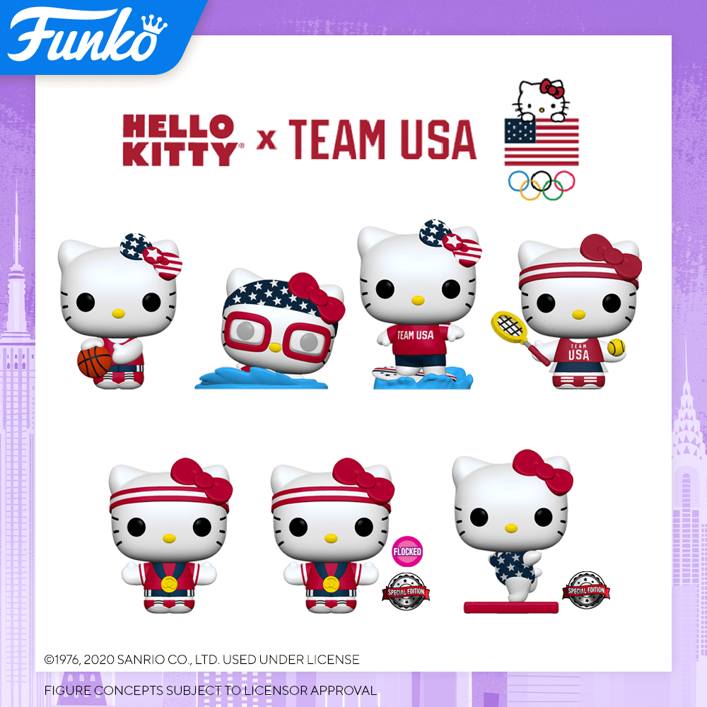Hello Kitty in Team USA for the Tokyo Olympics