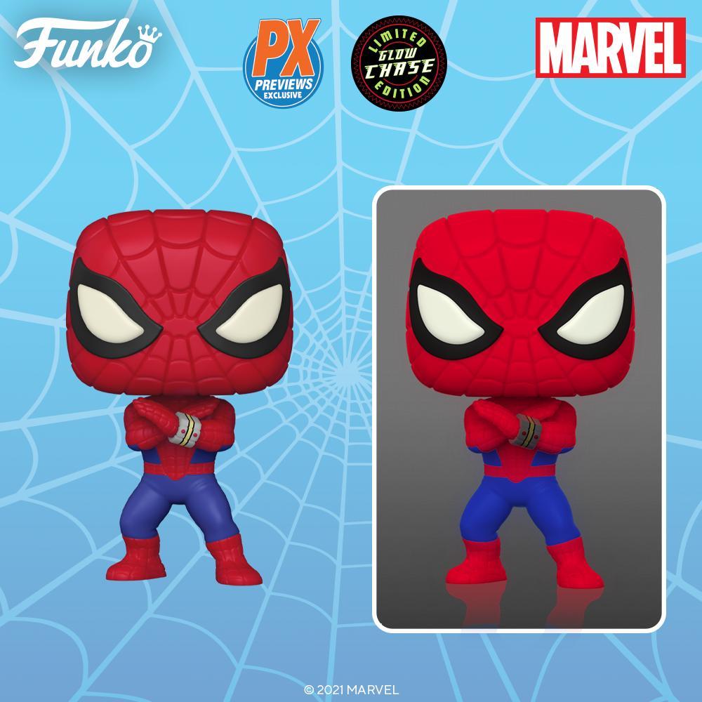 A POP (and its chase) of Spider-Man from the Japanese animation series
