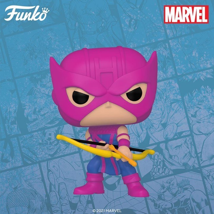 A Hawkeye POP directly inspired by Marvel Comics