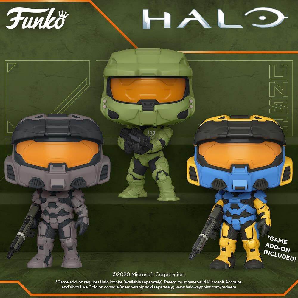 6 new POP figurines of the game Halo