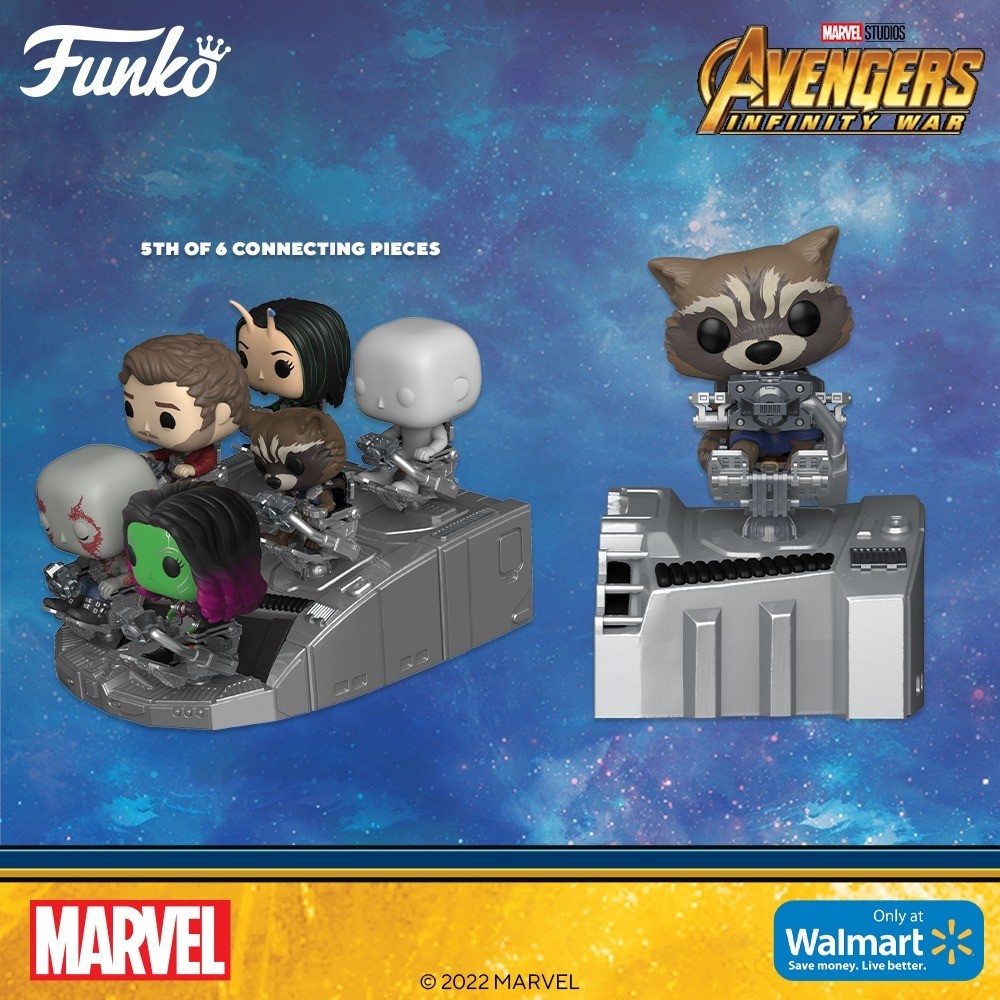 Rocket boards the Guardians of the Galaxy ship | POP! Figures