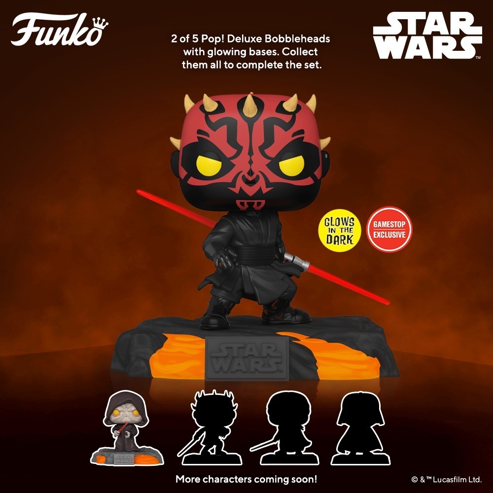 The second POP (of 5) of the Star Wars Red Saber Series set revealed