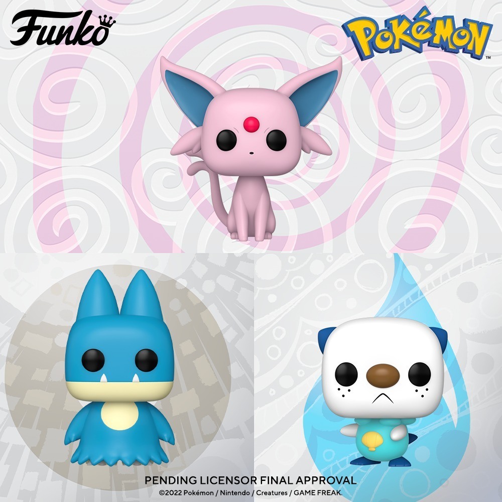 Three new Pokemon in Funko POP