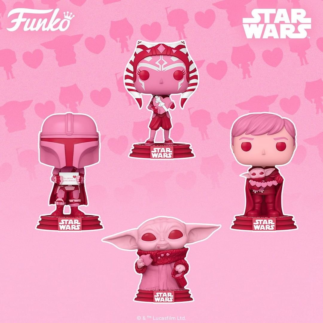 6 Star Wars POPs in pink for Valentine's Day