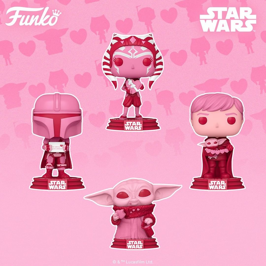 All the Funko POP Star Wars (Valentine's Day) figures